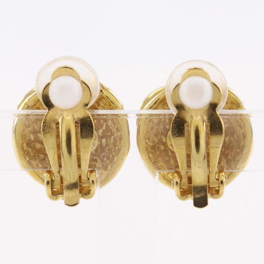 CHANEL Vintage Gold Logo Earrings - Picture 3 of 6